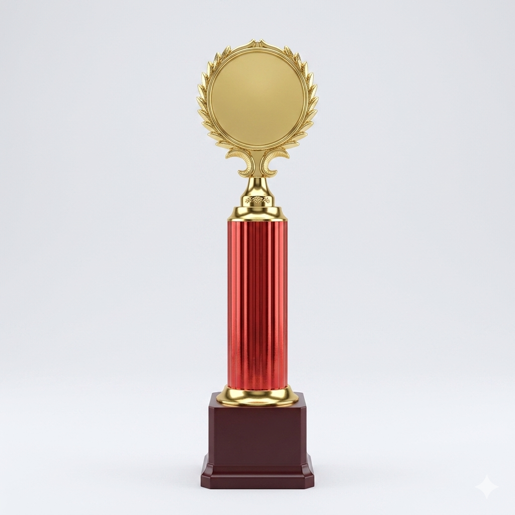 Trophy Plastic 409/B Red Wreath