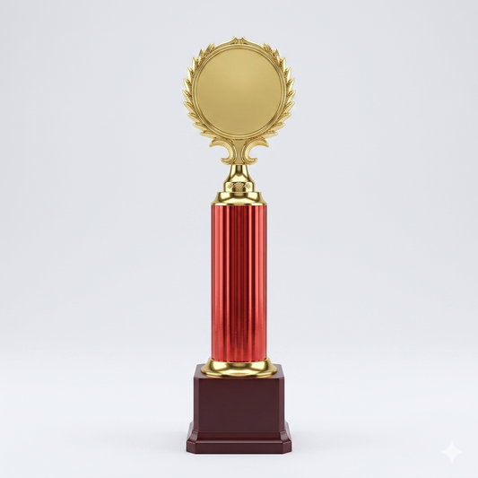 Trophy Plastic 409/B Red Wreath