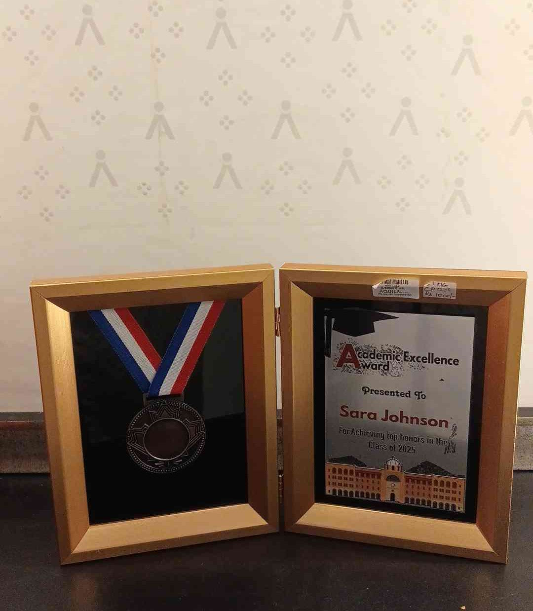 Medal Box Wood Cp121